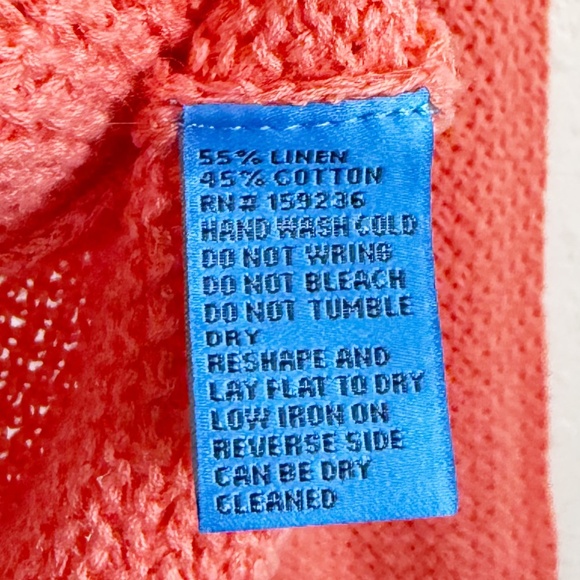 J. Mclaughlin Donna Linen Blend Open Knit Sweater Size XS - Picture 4 of 5